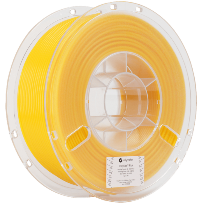 PolyLite PLA 1.75mm Yellow