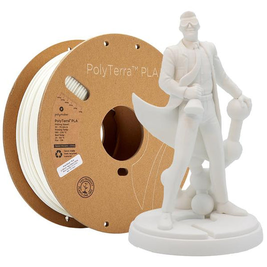 PolyTerra PLA 1.75mm Cotton White