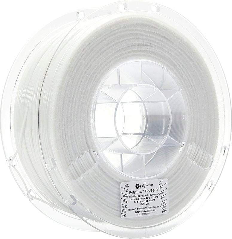 PolyFlex TPU95-HF 1.75mm White